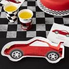 Party Racer Car Shaped Plates