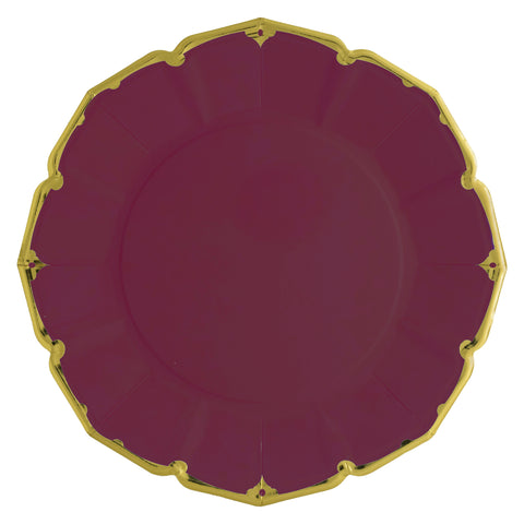 Pomegranate Burgundy Dinner Plates