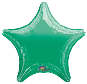 Green Star Shaped Balloon