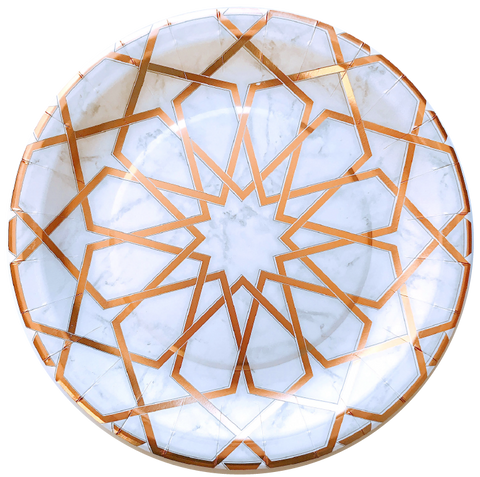 Marble Arabesque Dinner Plates