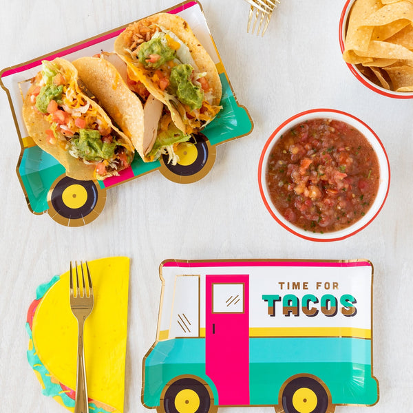 Taco Truck Shaped 9" Plate