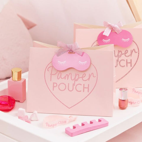 Pink Glitter Pamper Pouch Bag