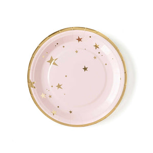 Baby Pink Star 9" Plates