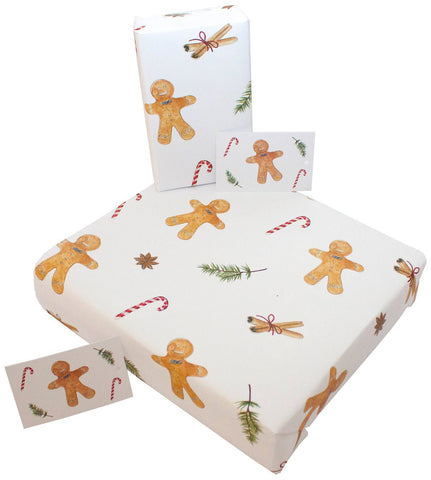 Christmas Gingerbread Wrapping Paper
