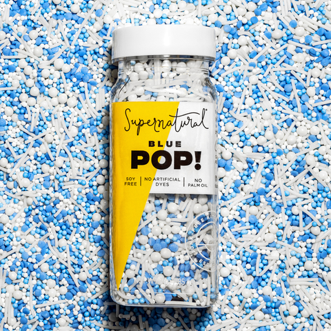 Dye-Free Blue Pop! Nonpareils Sprinkles
