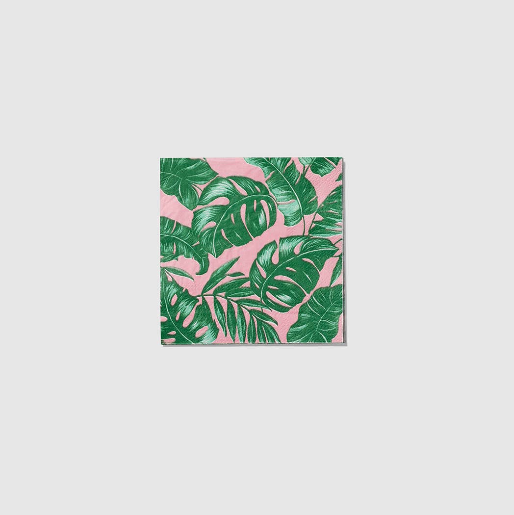 Palm Leaves Paper Cocktail Napkins (25 per Pack)
