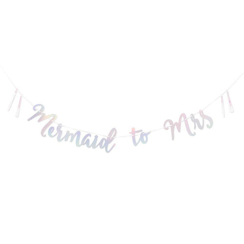 Mermaid To Mrs - Bachelorette Banner