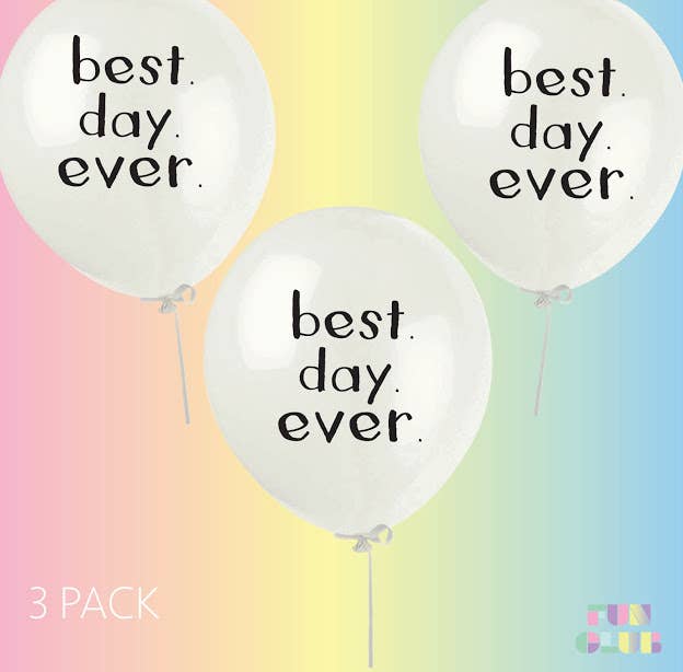 Best.Day.Ever Party Latex Balloons | 3 Pack