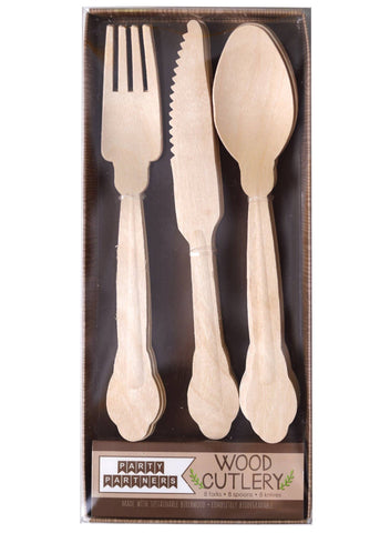 Wood Cutlery-Sculpted handles