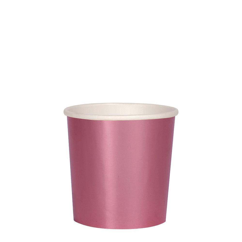Metallic Pink Tumbler Cups (set of 8)
