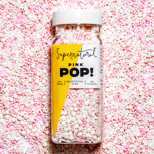Dye-Free Pink Pop! Nonpareils Sprinkles