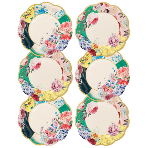 Truly Scrumptious Small Floral Plates - 12 Pack