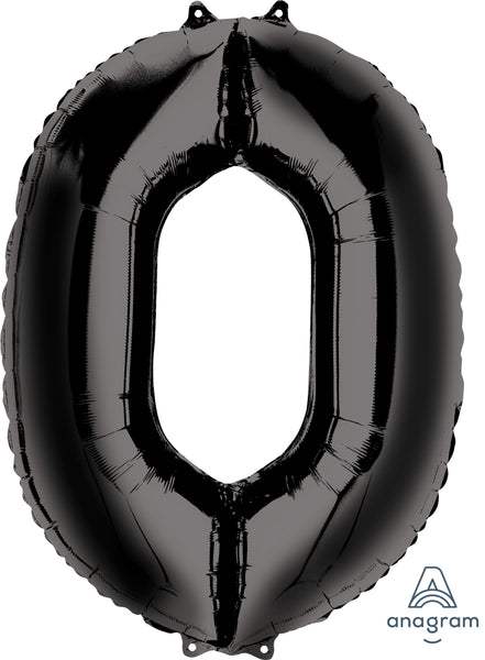 Black 34" Numbered Balloon