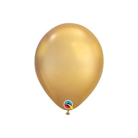 11" Chrome Gold Latex Balloon