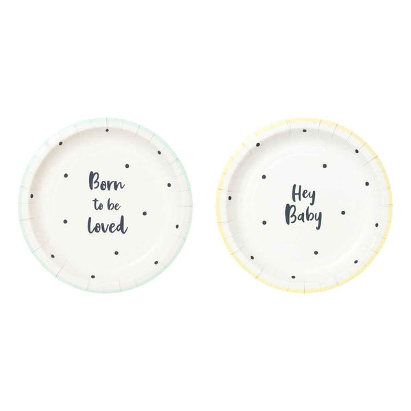 Born To Be Loved Baby Shower Plate
