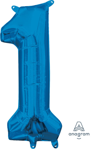 Blue 34" Numbered Balloon
