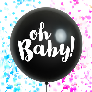 Oh Baby Gender Reveal Kit! Jumbo Confetti Balloon