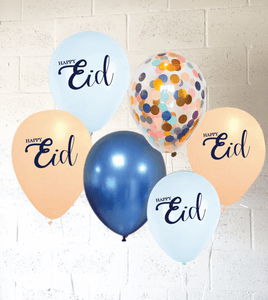 8 Eid Balloons Pastels Set