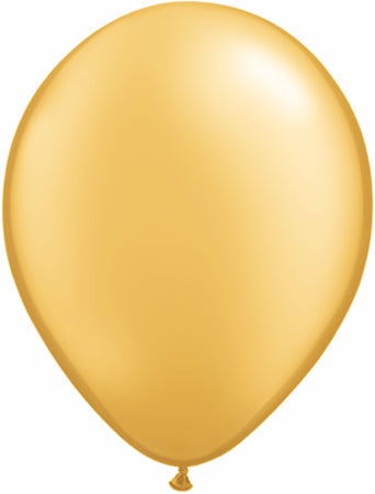 11" Qualatex Latex Balloon GOLD Pearl/Metallic