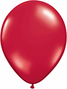11" Qualatex Latex Balloons JEWEL- RUBY RED