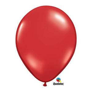 11" Pearl Ruby Red Latex Balloon