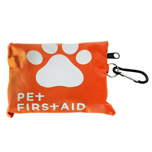19 Piece Pet Travel First Aid Kit with Carabiner