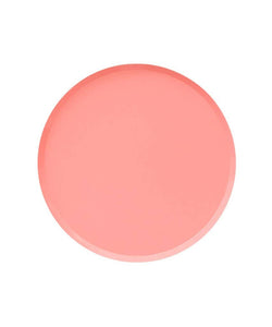 Neon Coral Plates 7 inch