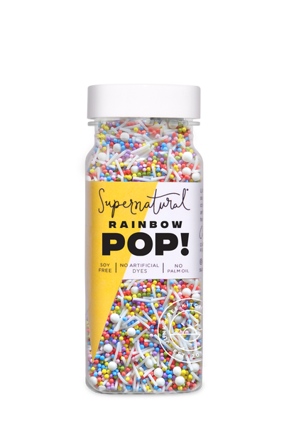 Rainbow Pop! Nonpareil Sprinkles (Dye-Free)