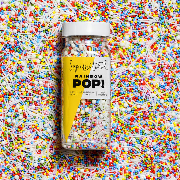 Rainbow Pop! Nonpareil Sprinkles (Dye-Free)