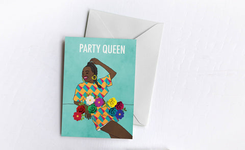Party Queen | Greetings Card