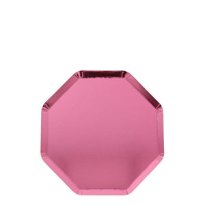 Metallic Pink Cocktail Plates (set of 8)