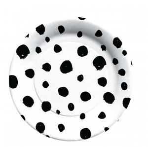 Chic Black and White Dinner Plate