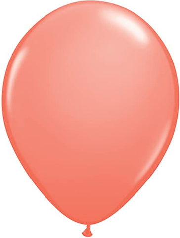 11" Coral Latex Balloon