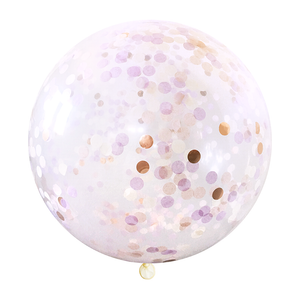 Lilac Rose Jumbo Confetti Balloon