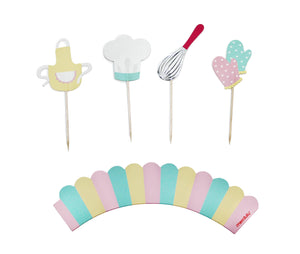 Little Bakers - Cupcake Toppers, 12ct