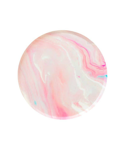 Pink Marble Plates - 7inch