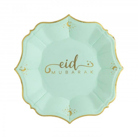8 Eid Mint Dessert Plates