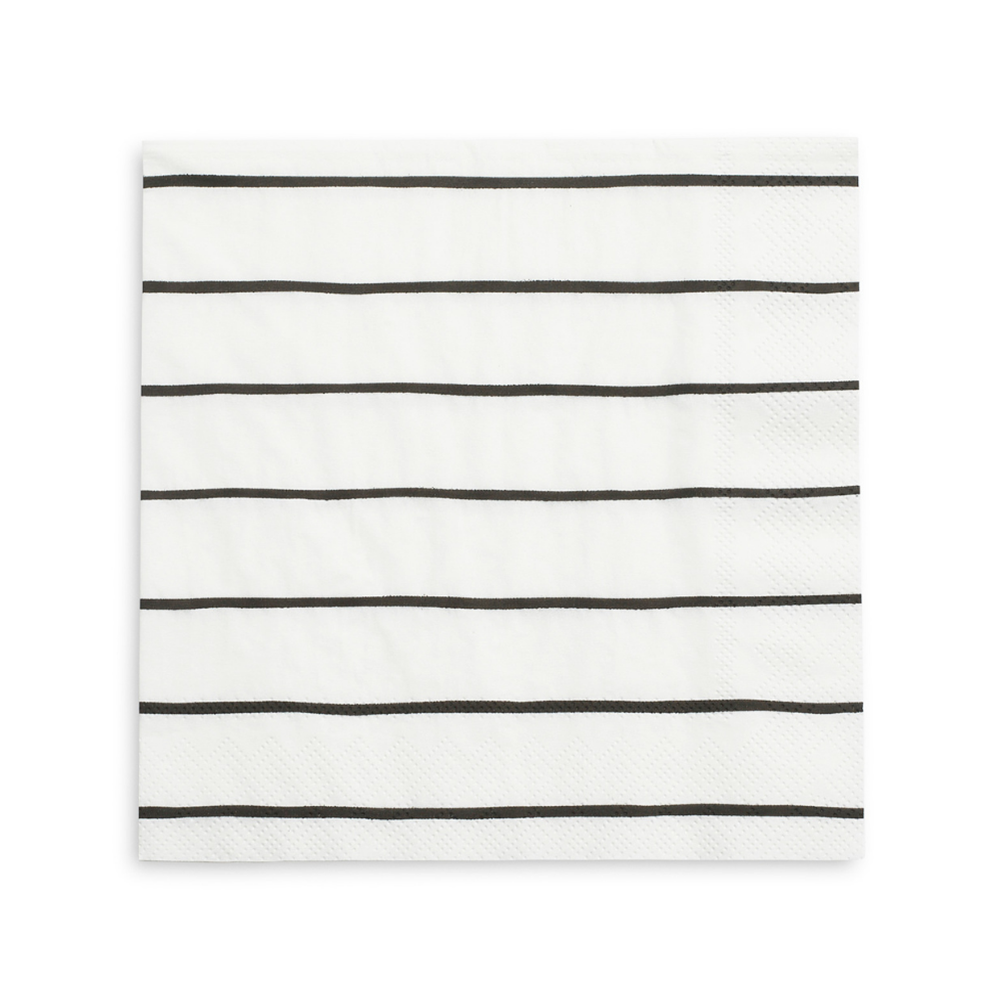 Ink Frenchie Striped Large Napkins
