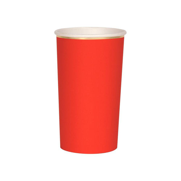 Red Highball Cups (set of 8)