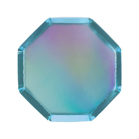 Blue Holographic Side Plates