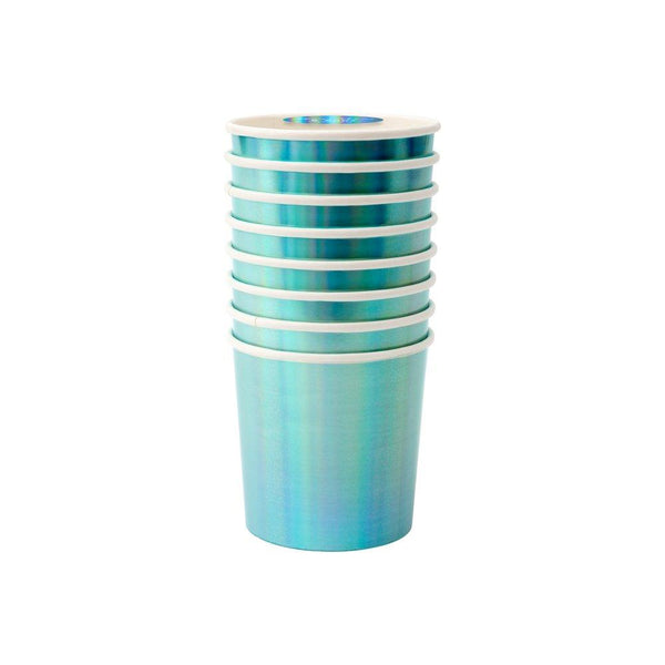 Blue Holographic Tumbler Cups