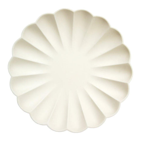 Cream Simply Eco Natural Plates