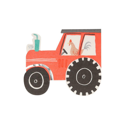 On The Farm Tractor Napkins (set of 16)