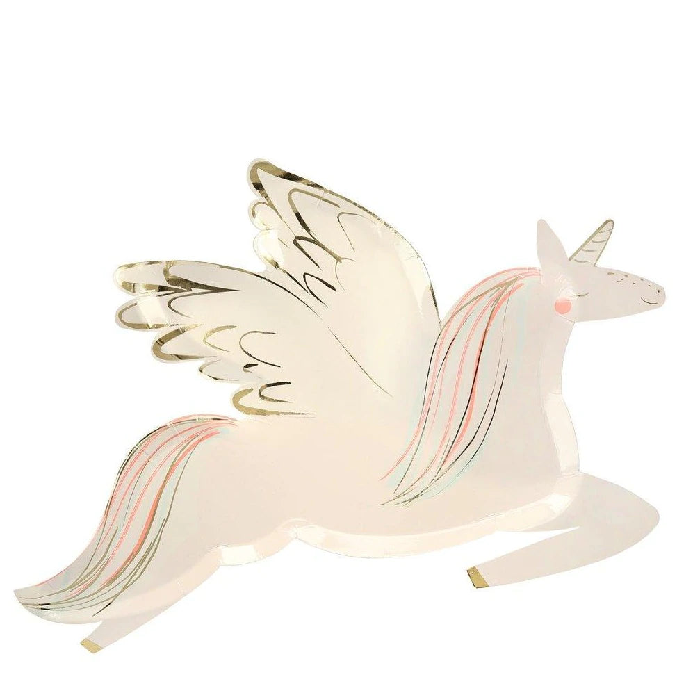 Winged Unicorn Plates (x 8)