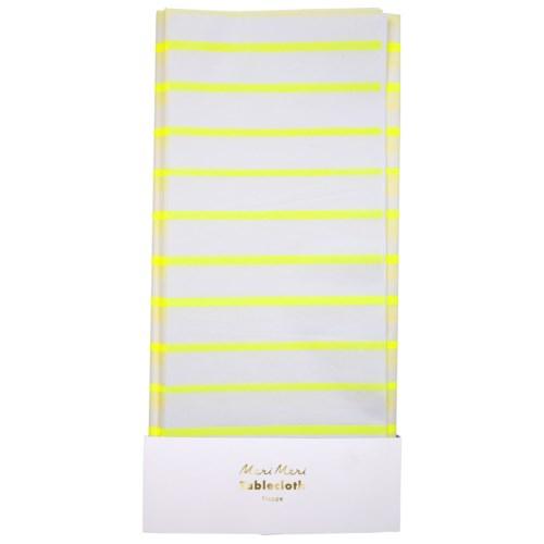 Yellow Stripe Tablecloth