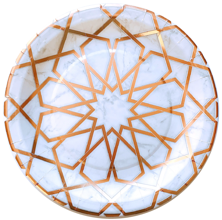 Marble Arabesque Dinner Plates