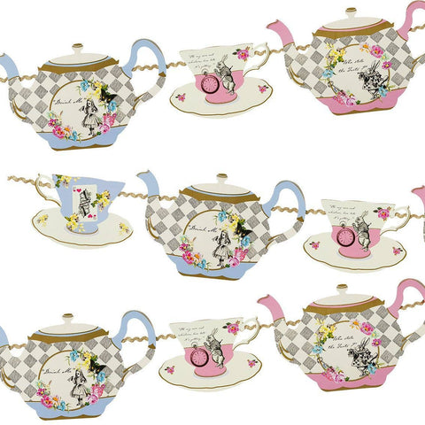 Alice in Wonderland Teapot Bunting (4m)