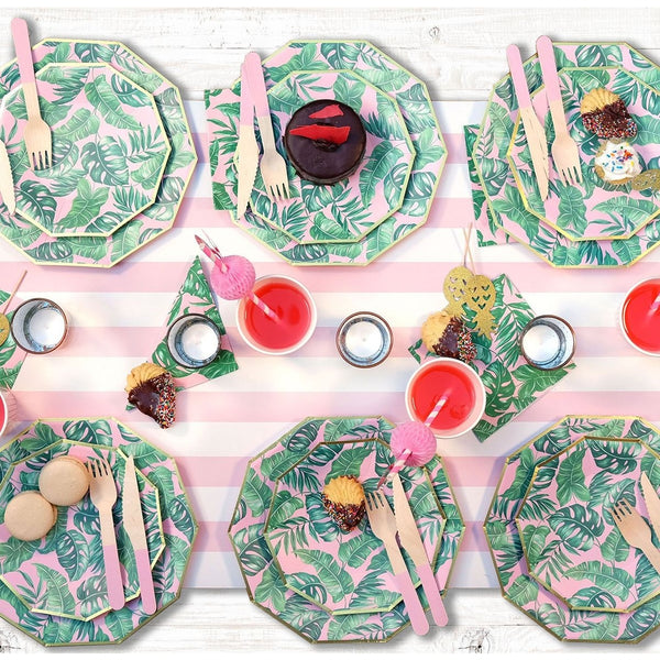 Palm Leaves Small Paper Party Plates (10 per Pack)