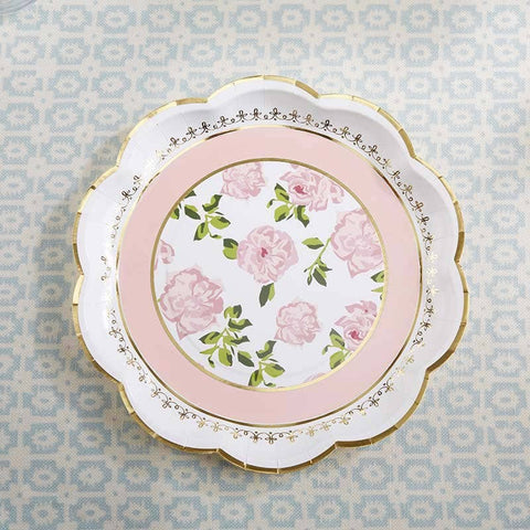 Tea Time Whimsy 9 in. Plates - Pink