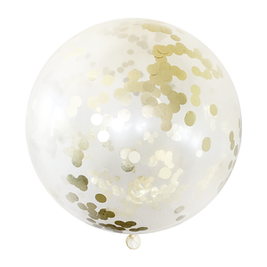 Metallic Gold Jumbo Confetti Balloon